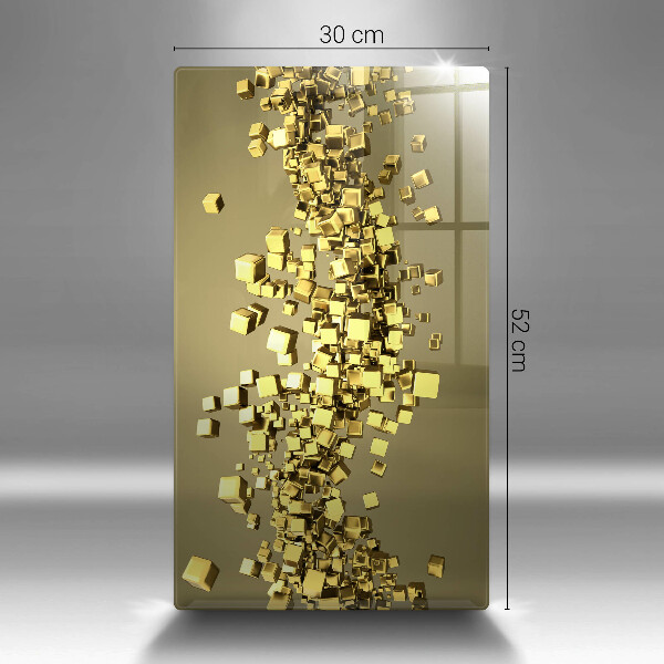 Üveg vágódeszka Absztrakt 3D geometria