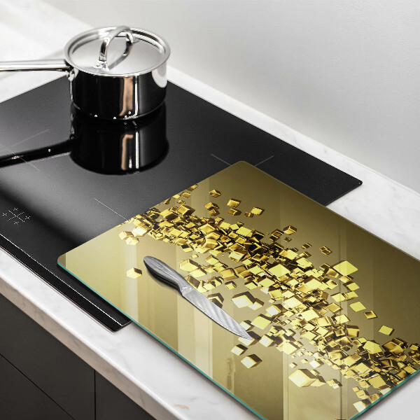 Üveg vágódeszka Absztrakt 3D geometria