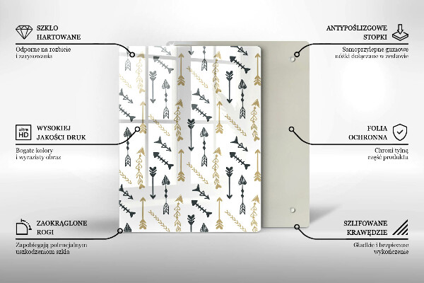Üveg vágódeszka Színes körök