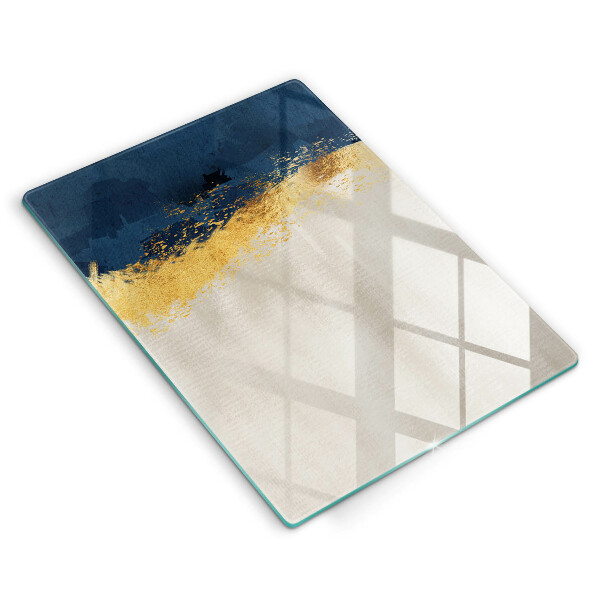 Üveg vágódeszka Arany absztrakció