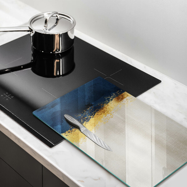 Üveg vágódeszka Arany absztrakció