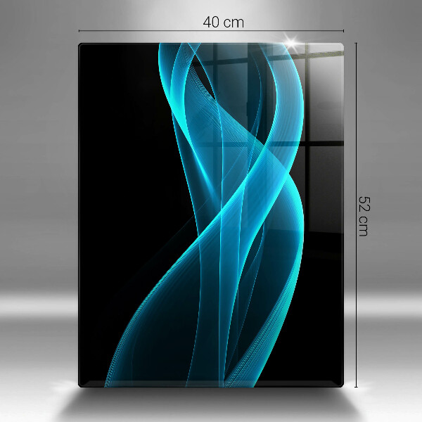 Üveg vágódeszka Kék absztrakció