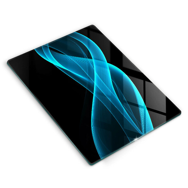 Üveg vágódeszka Kék absztrakció