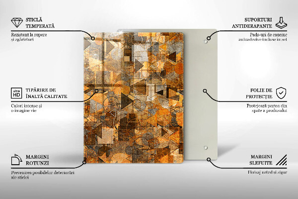 Üveg vágódeszka Vízcseppek