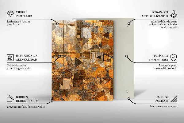 Üveg vágódeszka Vízcseppek