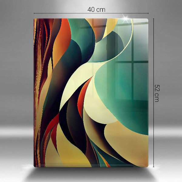 Üveg vágódeszka Alakzat absztrakció