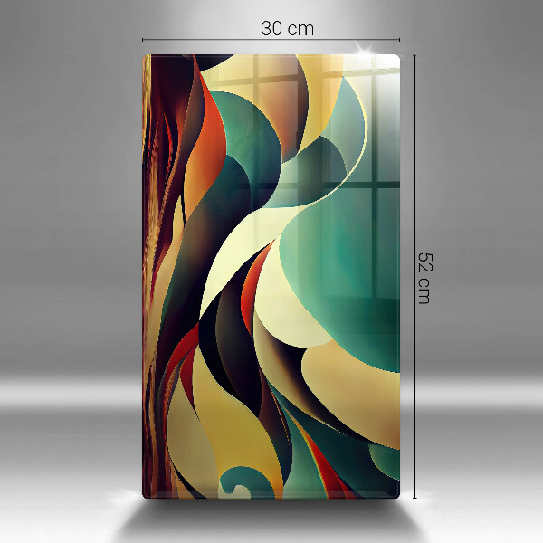 Üveg vágódeszka Alakzat absztrakció