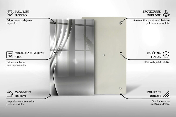 Üveg vágódeszka Fém szerkezet