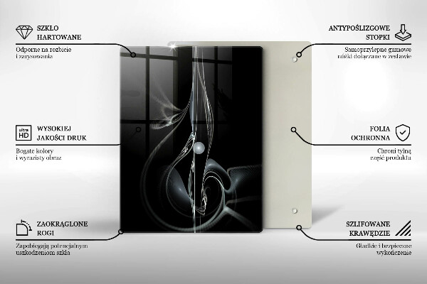 Üveg vágódeszka Csokor finom rózsa