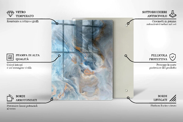 Üveg vágódeszka Lineáris absztrakció