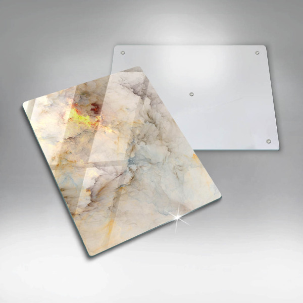 Üveg vágódeszka Márvány textúra arannyal