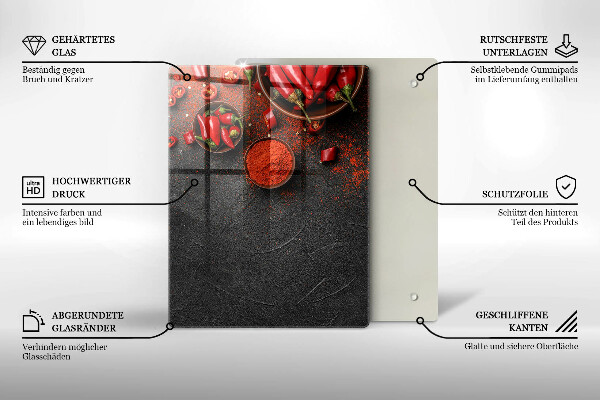 Üveg vágódeszka Márvány textúra arannyal