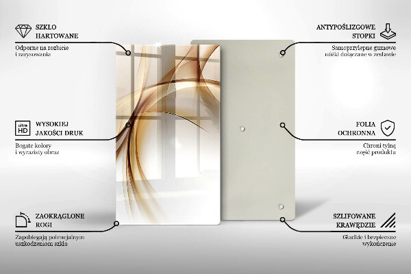 Üveg vágódeszka Absztrakt formák