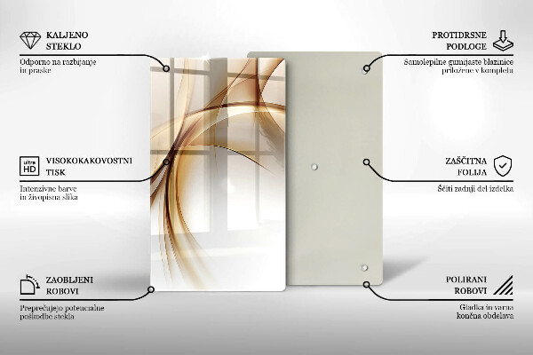 Üveg vágódeszka Absztrakt formák