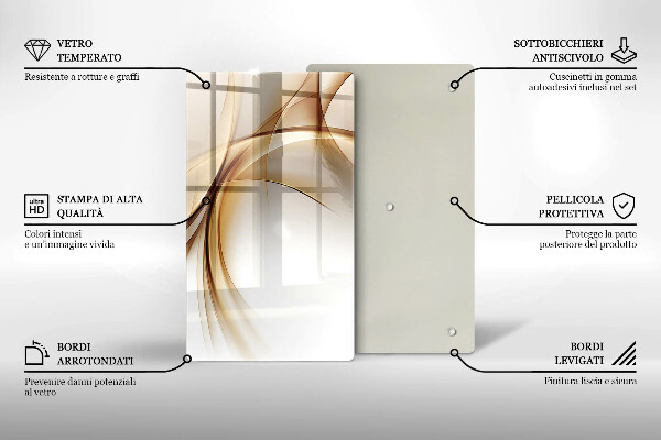Üveg vágódeszka Absztrakt formák