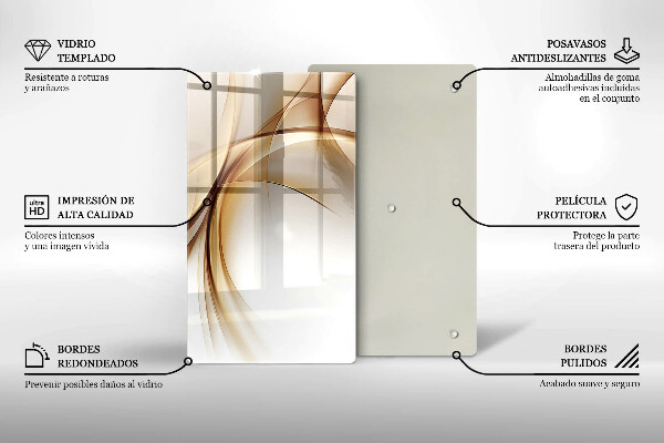 Üveg vágódeszka Absztrakt formák