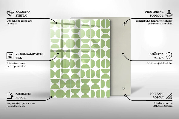 Üveg vágódeszka Absztrakt formák