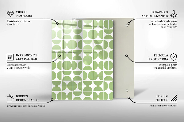 Üveg vágódeszka Absztrakt formák