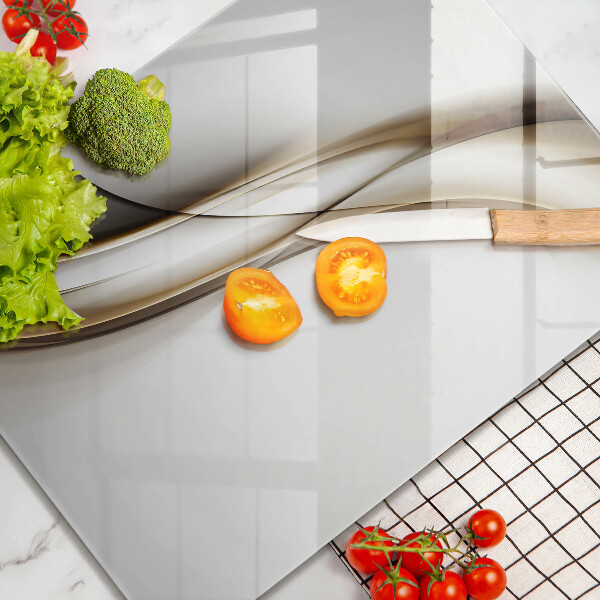 Üveg vágódeszka Lágy vonalak absztrakciója