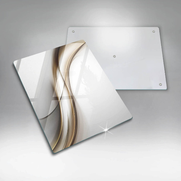 Üveg vágódeszka Lágy vonalak absztrakciója