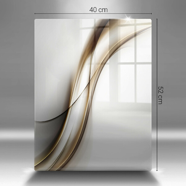 Üveg vágódeszka Lágy vonalak absztrakciója