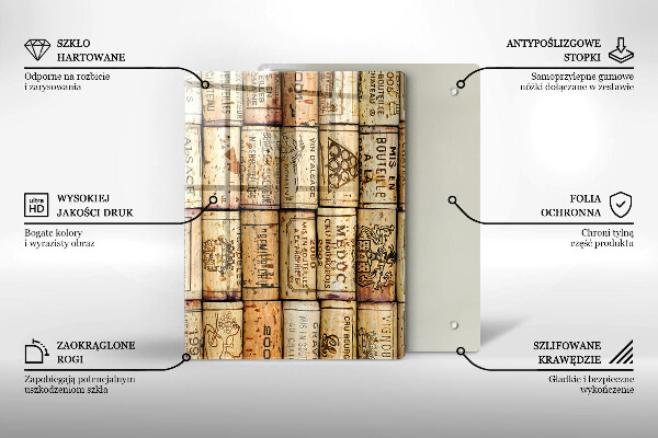 Üveg vágódeszka Lágy vonalak absztrakciója