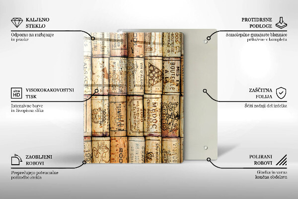 Üveg vágódeszka Lágy vonalak absztrakciója
