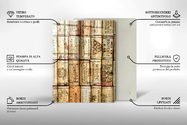 Üveg vágódeszka Lágy vonalak absztrakciója