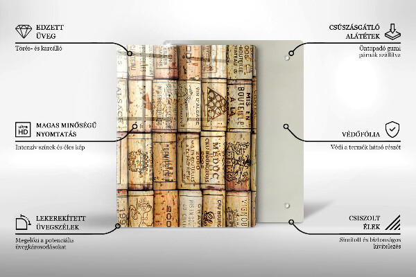 Üveg vágódeszka Lágy vonalak absztrakciója