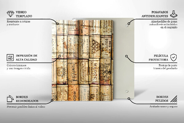 Üveg vágódeszka Lágy vonalak absztrakciója