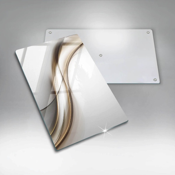 Üveg vágódeszka Lágy vonalak absztrakciója