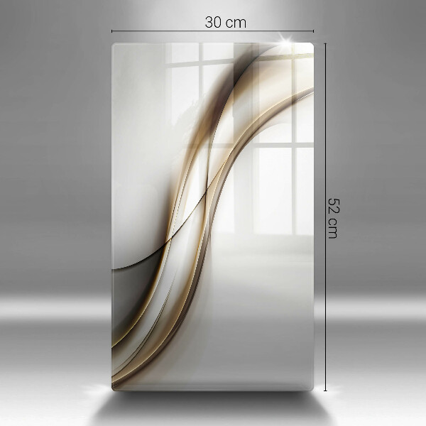 Üveg vágódeszka Lágy vonalak absztrakciója