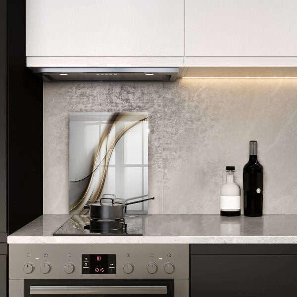 Üveg vágódeszka Lágy vonalak absztrakciója