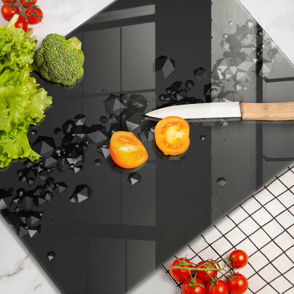 Üveg vágódeszka 3D alakzatok absztrakció