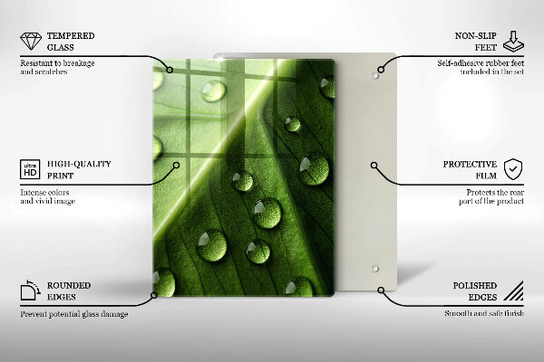 Üveg vágódeszka Dekoratív csempe