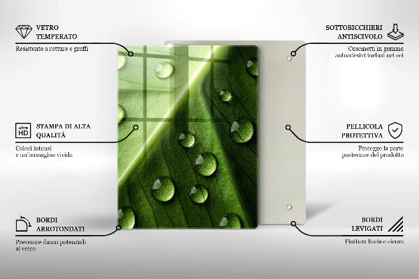 Üveg vágódeszka Dekoratív csempe