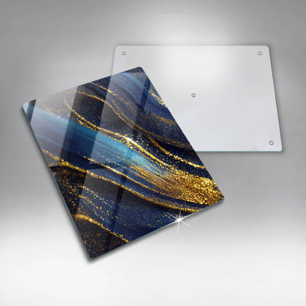 Üveg vágódeszka Sötétkék absztrakció