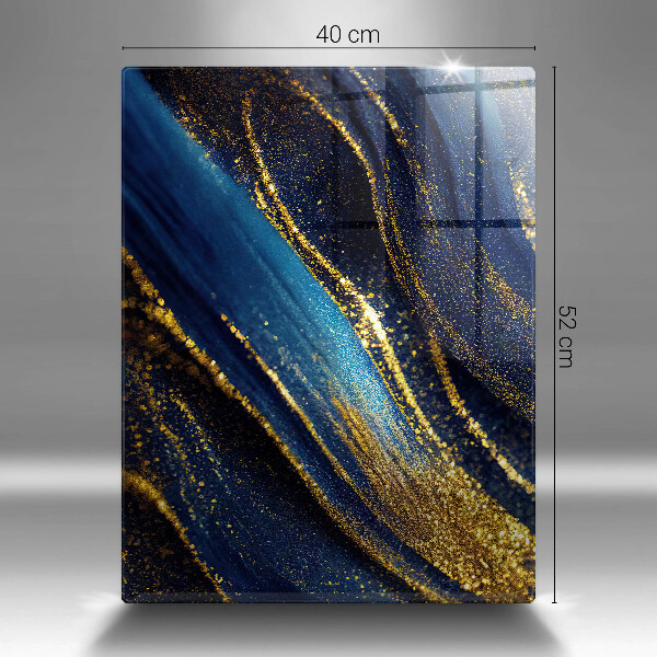 Üveg vágódeszka Sötétkék absztrakció