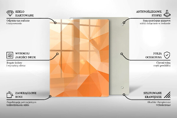 Üveg vágódeszka Sötétkék absztrakció