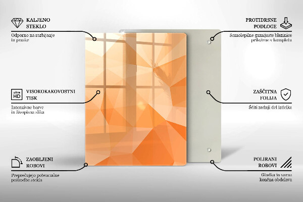 Üveg vágódeszka Sötétkék absztrakció