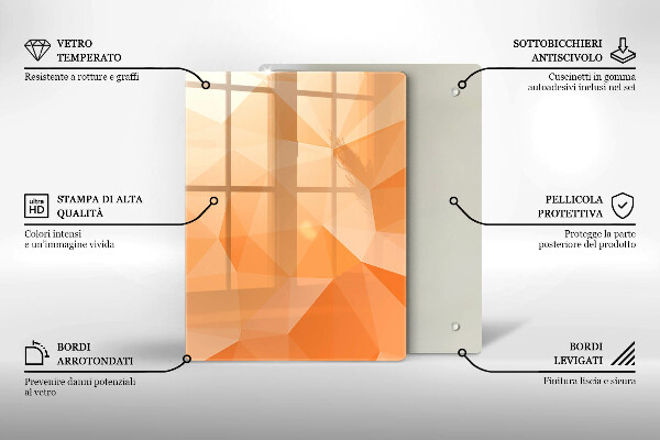 Üveg vágódeszka Sötétkék absztrakció