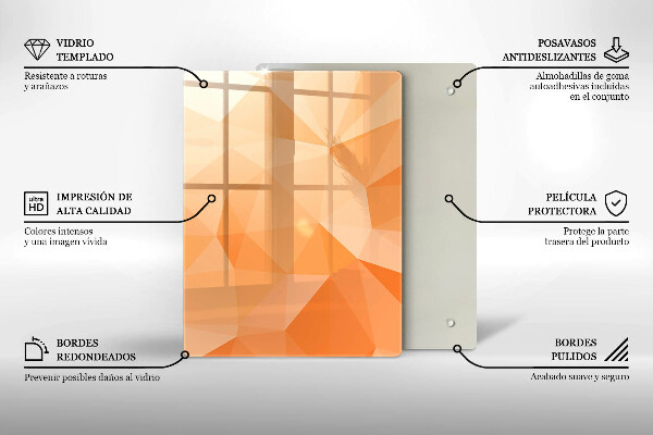 Üveg vágódeszka Sötétkék absztrakció