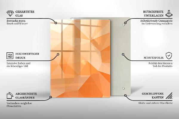 Üveg vágódeszka Sötétkék absztrakció