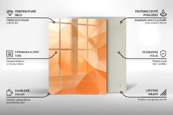 Üveg vágódeszka Sötétkék absztrakció