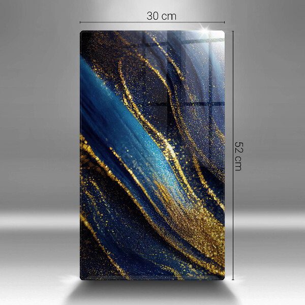 Üveg vágódeszka Sötétkék absztrakció