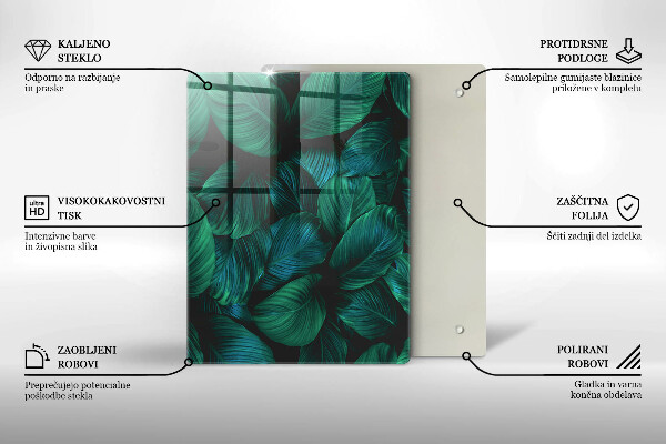 Üveg vágódeszka Textúra arannyal