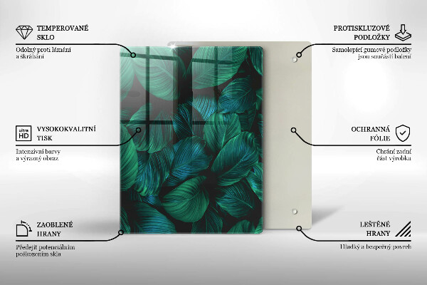 Üveg vágódeszka Textúra arannyal