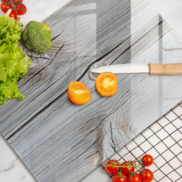 Üveg vágódeszka Világos fa szerkezet