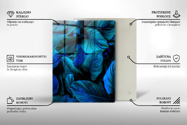 Üveg vágódeszka Világos fa szerkezet