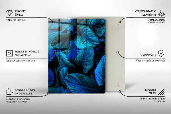 Üveg vágódeszka Világos fa szerkezet